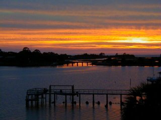 Private boat dock for guest use
